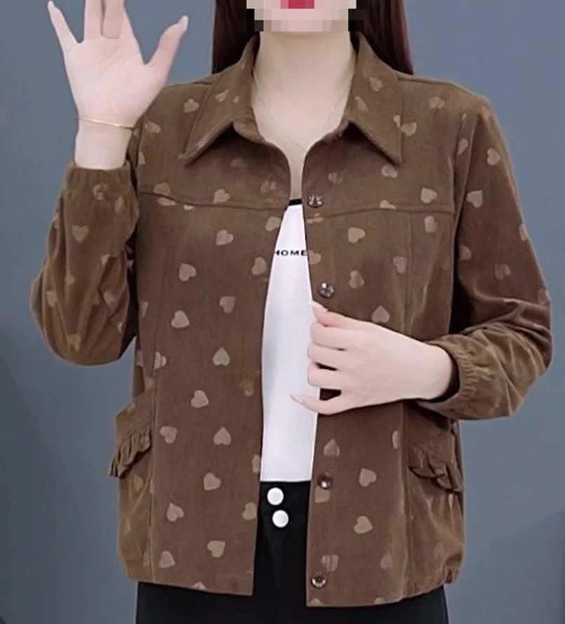 1537款妈妈装秋季外套