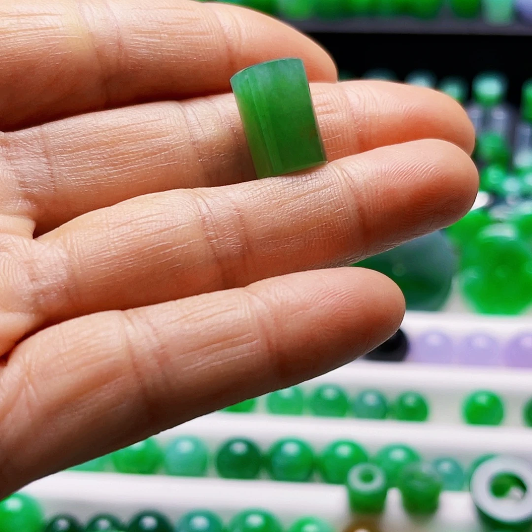 翡翠散珠9.8-14.4mm桶珠