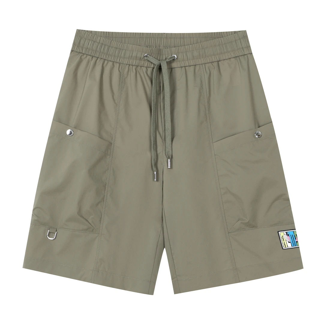 奥拉玛AOLAMA男士冰丝夏季薄款速干透气口袋休闲工装短裤五分裤