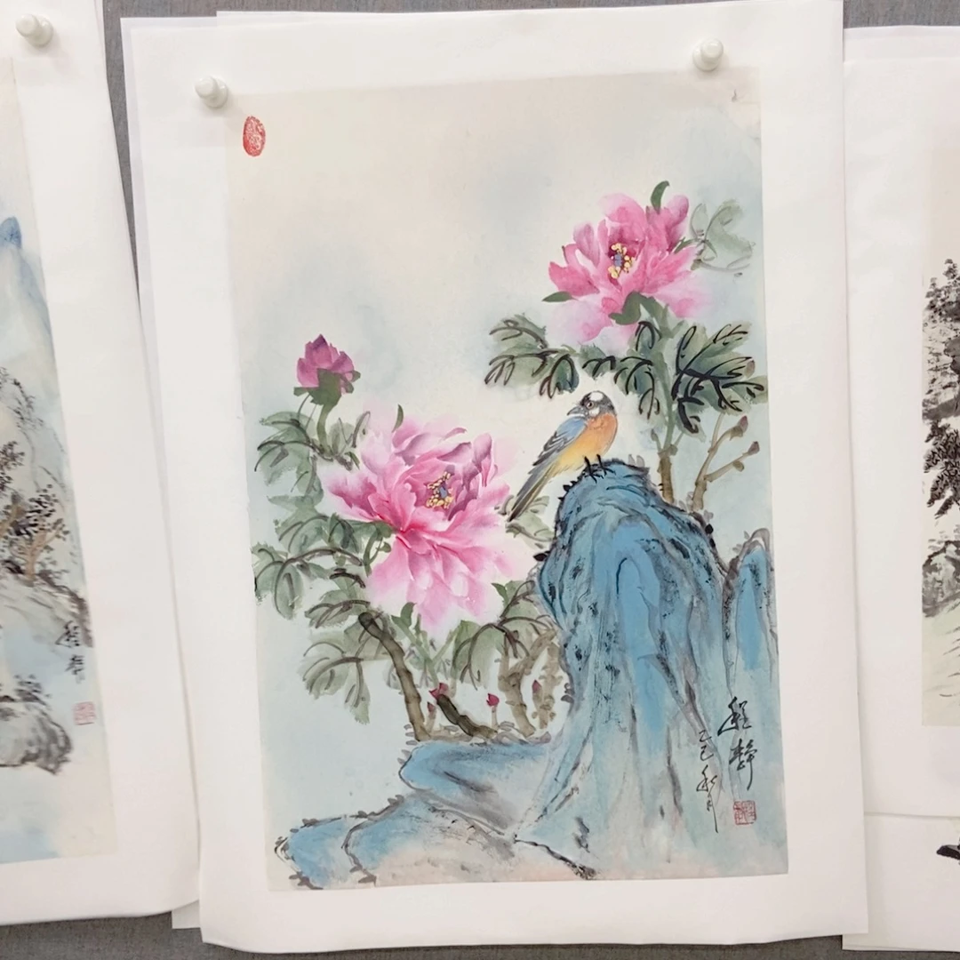 国画手绘手写作品109