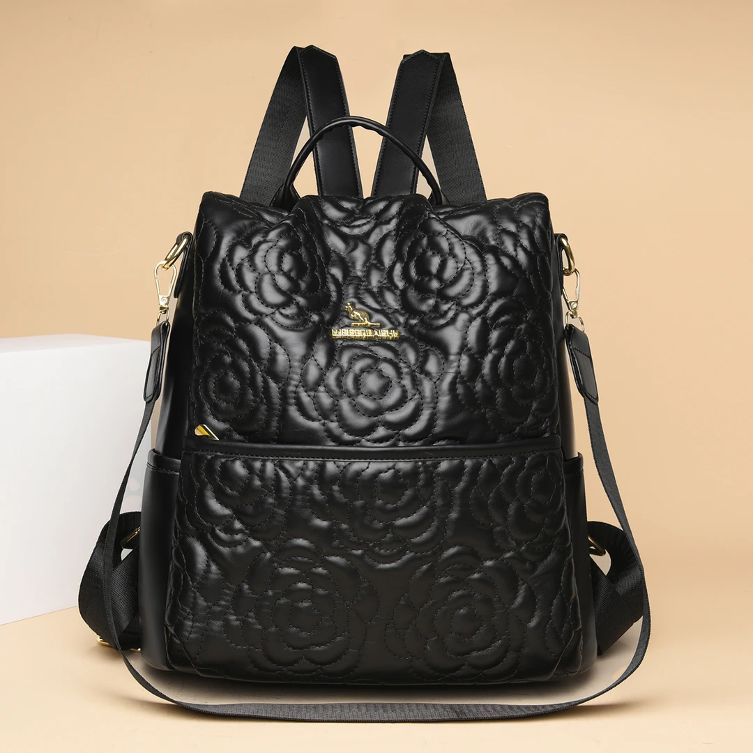 【长30宽15高32】新款时尚女包百搭潮流休闲包双肩包黛珠202