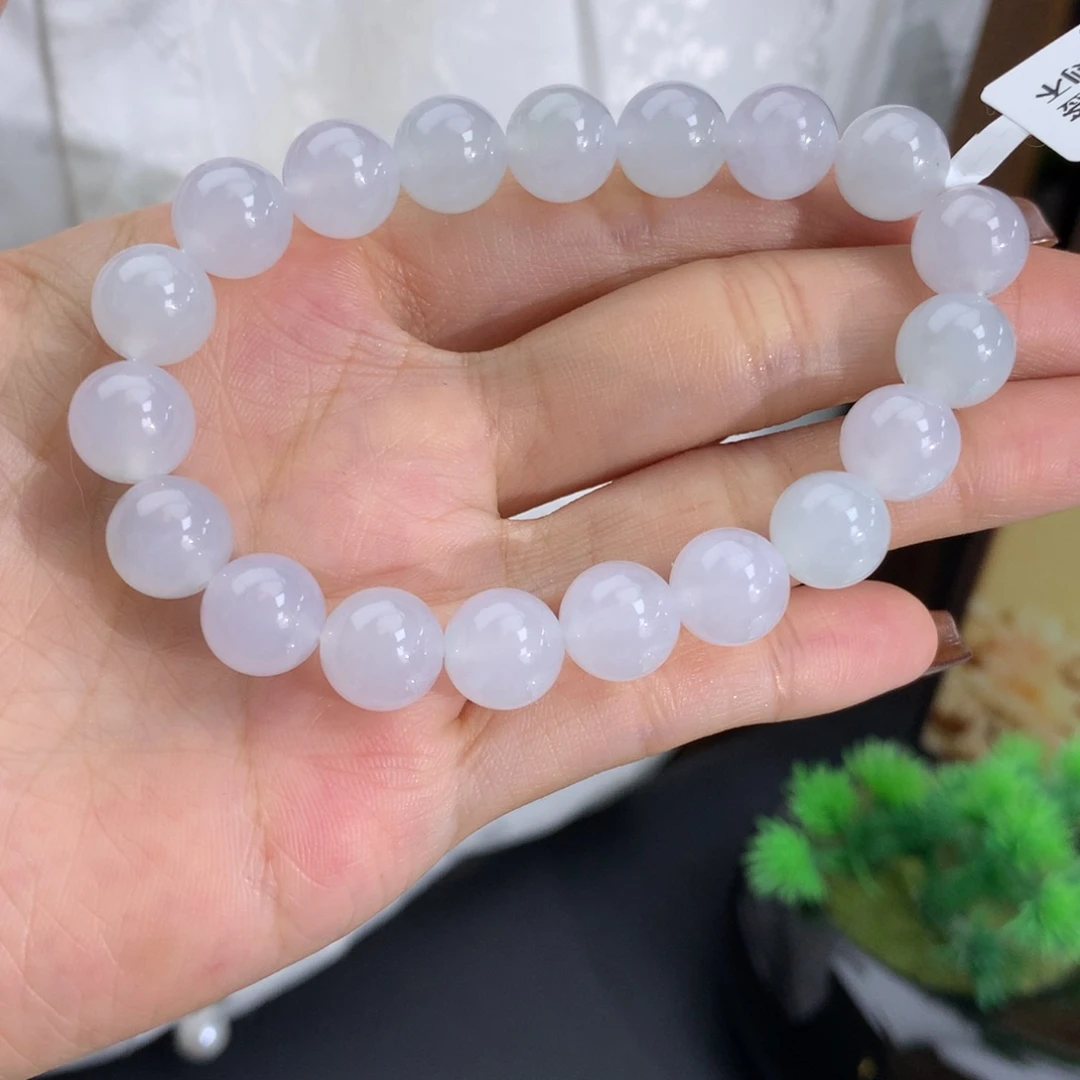 未镶嵌手串翡翠卡9.8冰胶马卡龙手串