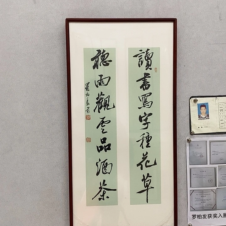 书法罗柏发书法读书