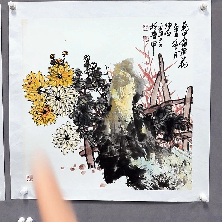 国画亲笔手绘放心去藏