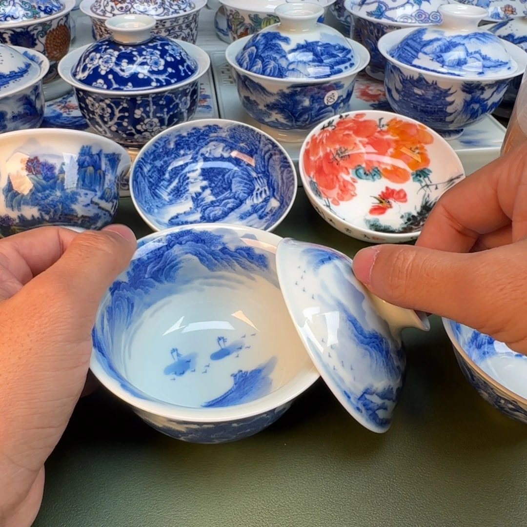 纯手工纯手绘茶具石头285