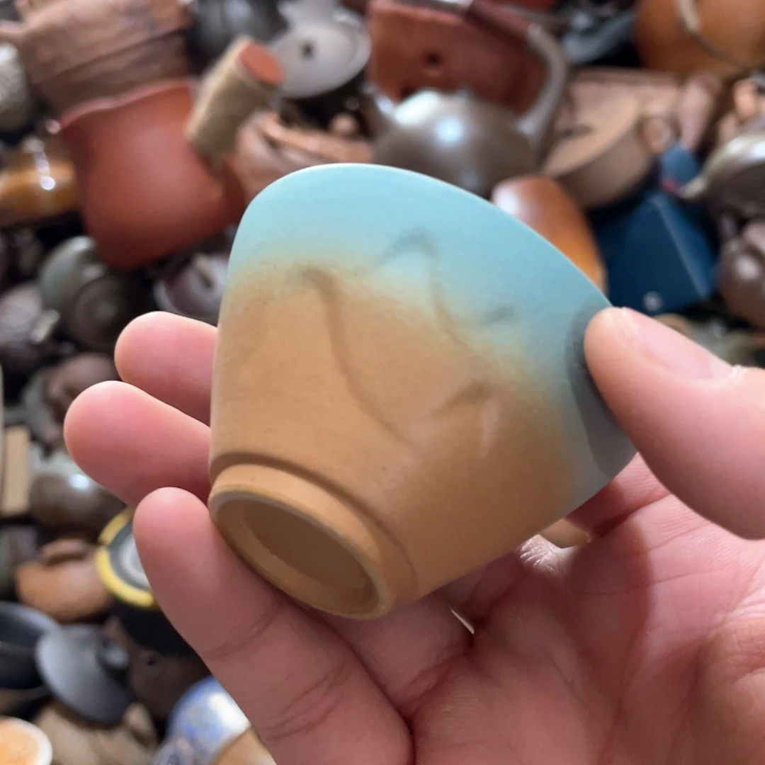 瓷片原矿绿植盆景花盆和