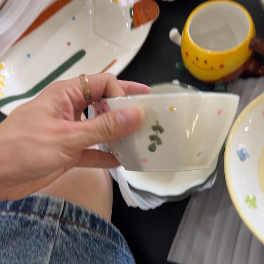 摆件高温陶瓷釉下彩正品2个4.5