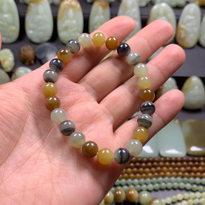 手串未镶嵌和田玉（糖玉）