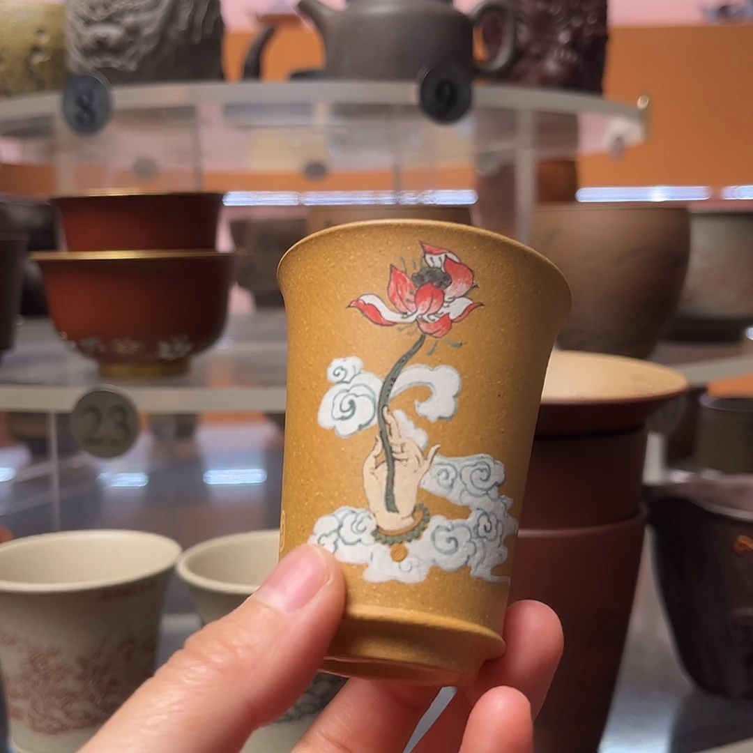 茶杯紫砂黄金段泥 70毫升