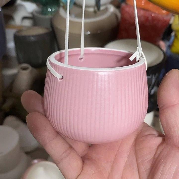 陶盆有孔 瑕疵针孔漏釉介意勿拍外口 7外高6