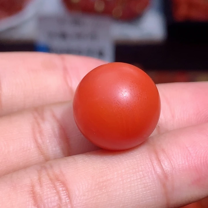 南红玛瑙未镶嵌南红单珠16.5m