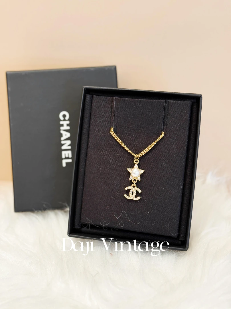 99新 Chanel/香奈儿 大吉中古sz3/24C星星吊坠项链