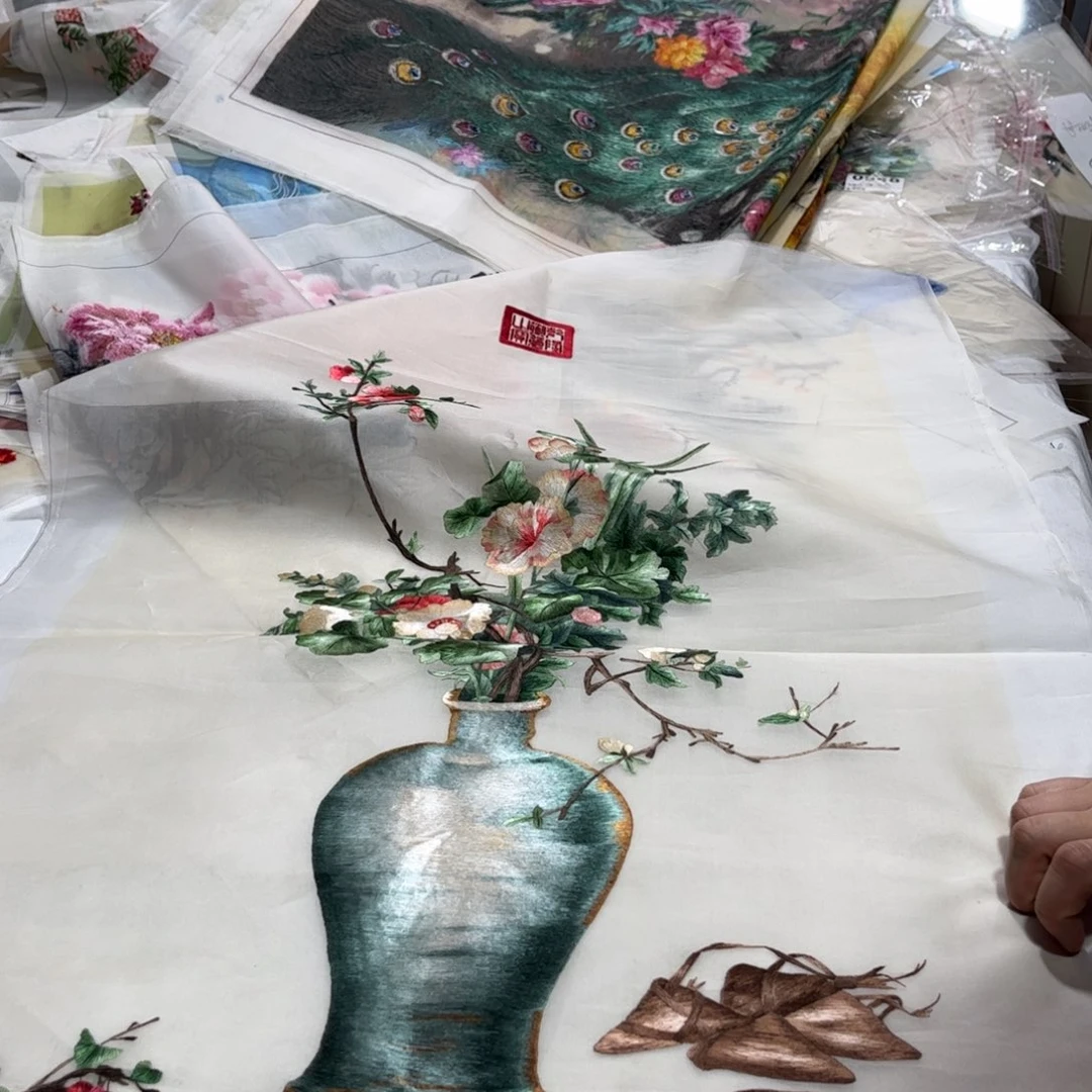 刺绣一*纯手工制作的一