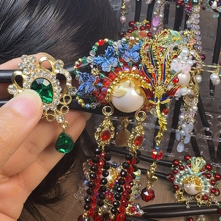 迪***姐古风刀马旦发簪发饰