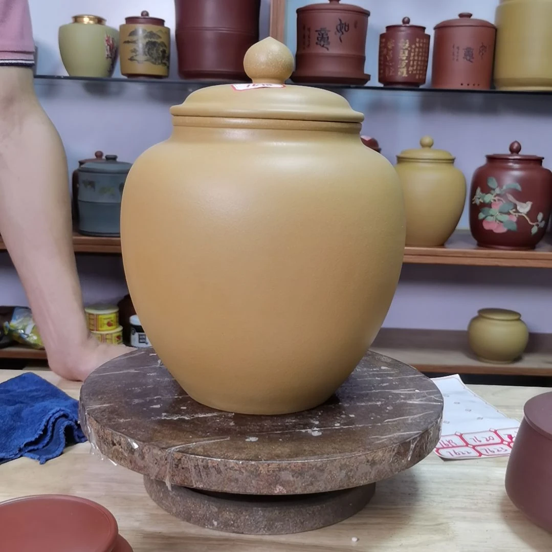 紫砂茶叶罐正品7618