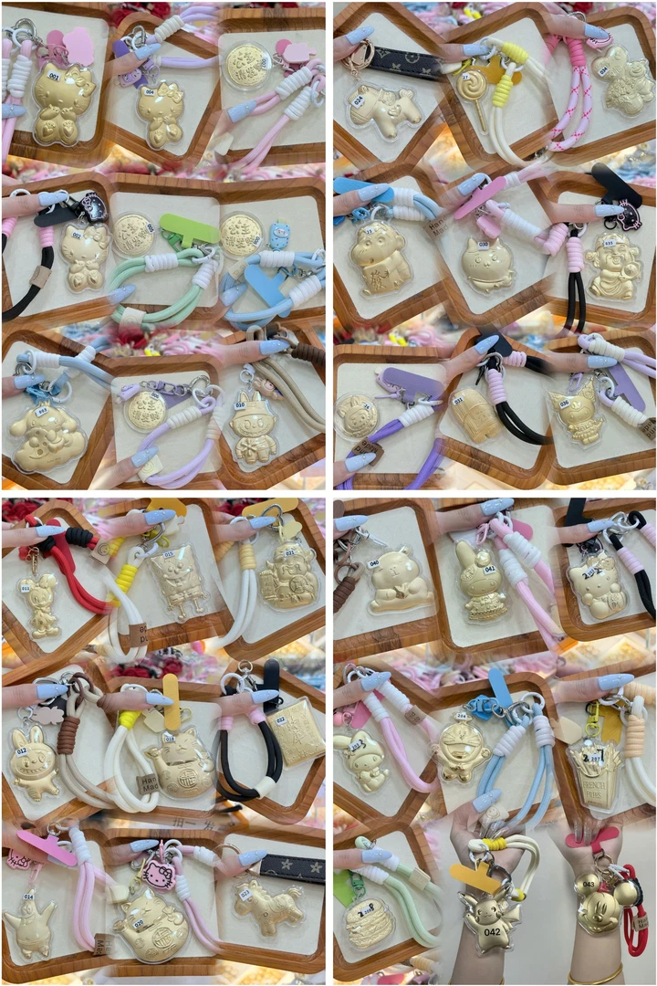 深圳水贝热卖【拍1发3】 当天发货手机挂件大合集手机包包钥匙扣