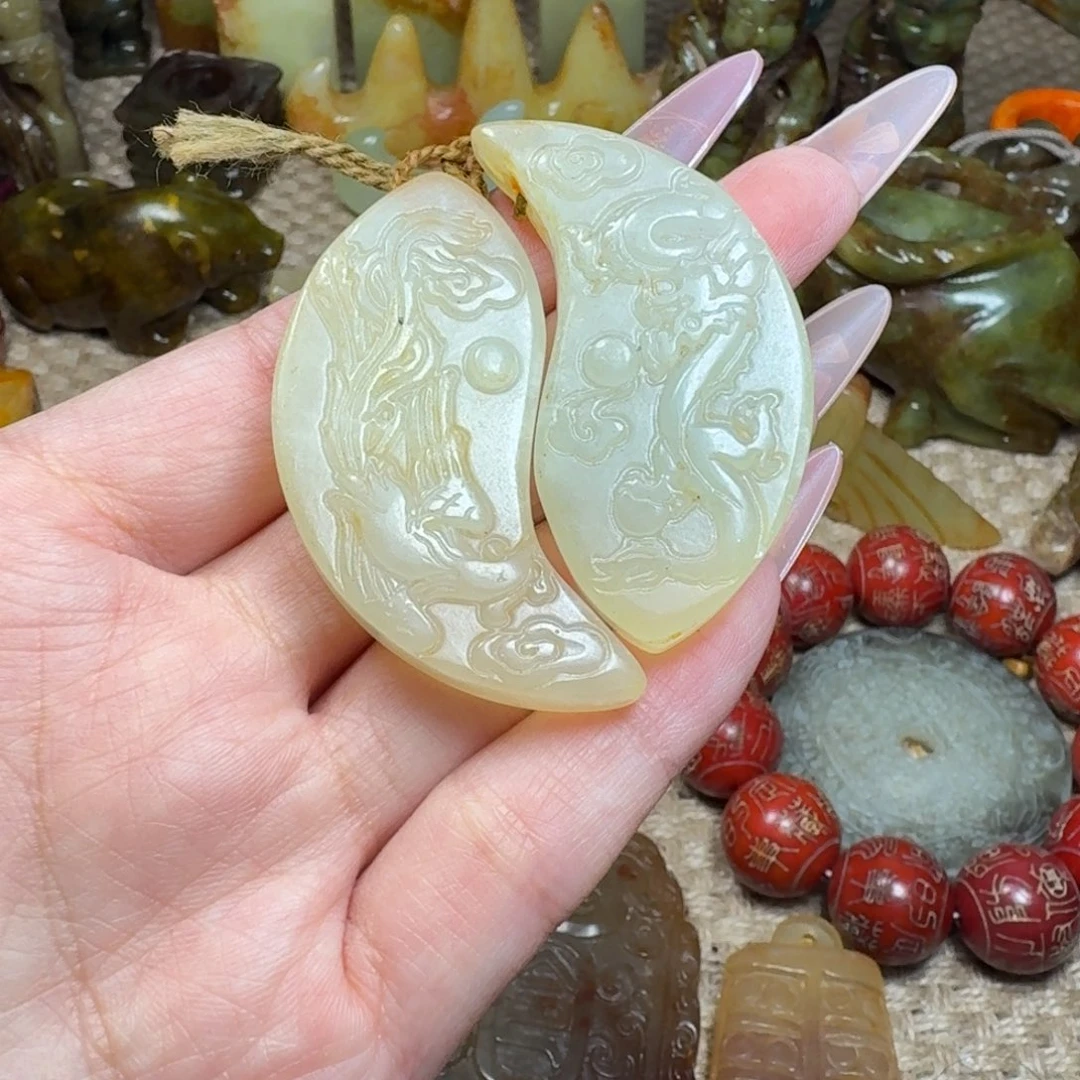 白玉菩提吊坠挂件