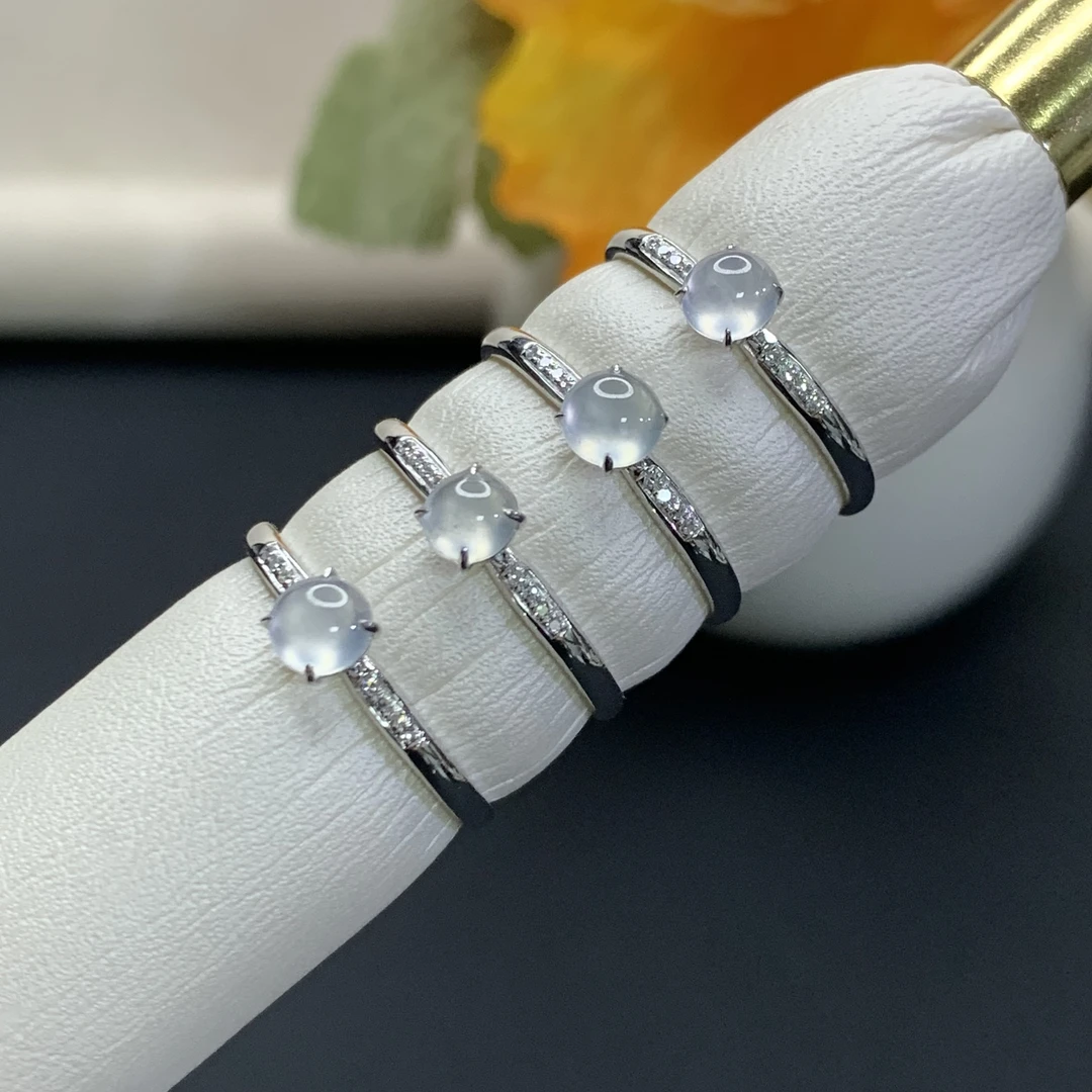 翡翠戒指18K金镶嵌（多样性发其一）LF18