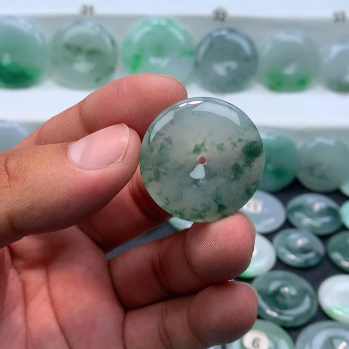 颈饰未镶嵌翡翠缅甸天然A货翡翠29.5-5.7