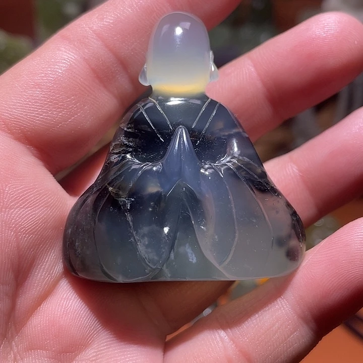 蛇纹石玉小摆件未镶嵌海****悦