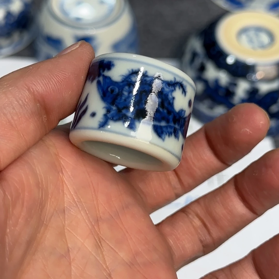 杯子瓷当代仿古精品全手工