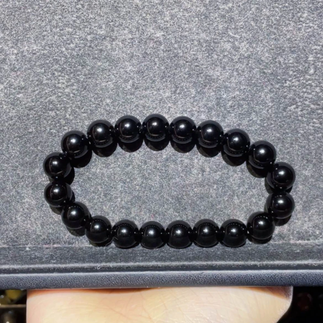 【闪购商品】黑曜岩未镶嵌手串吸**母