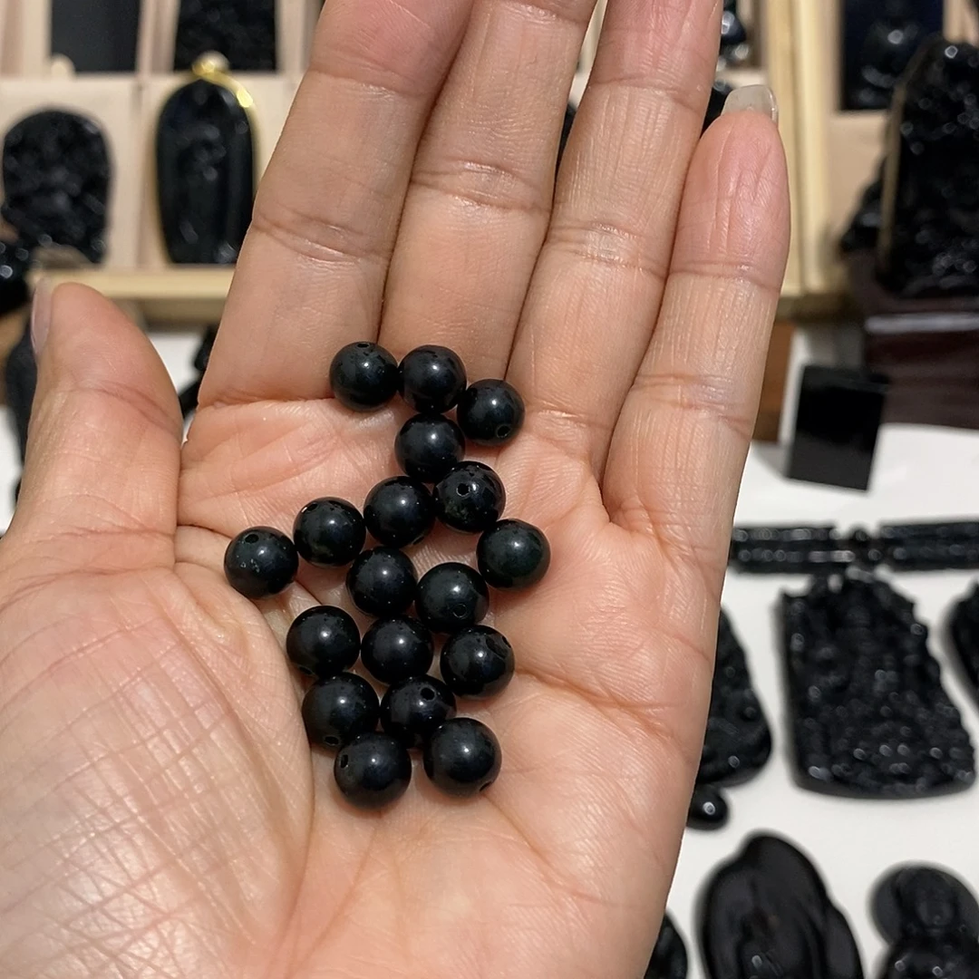 夜***星岫玉未镶嵌纯天然岫玉颈饰