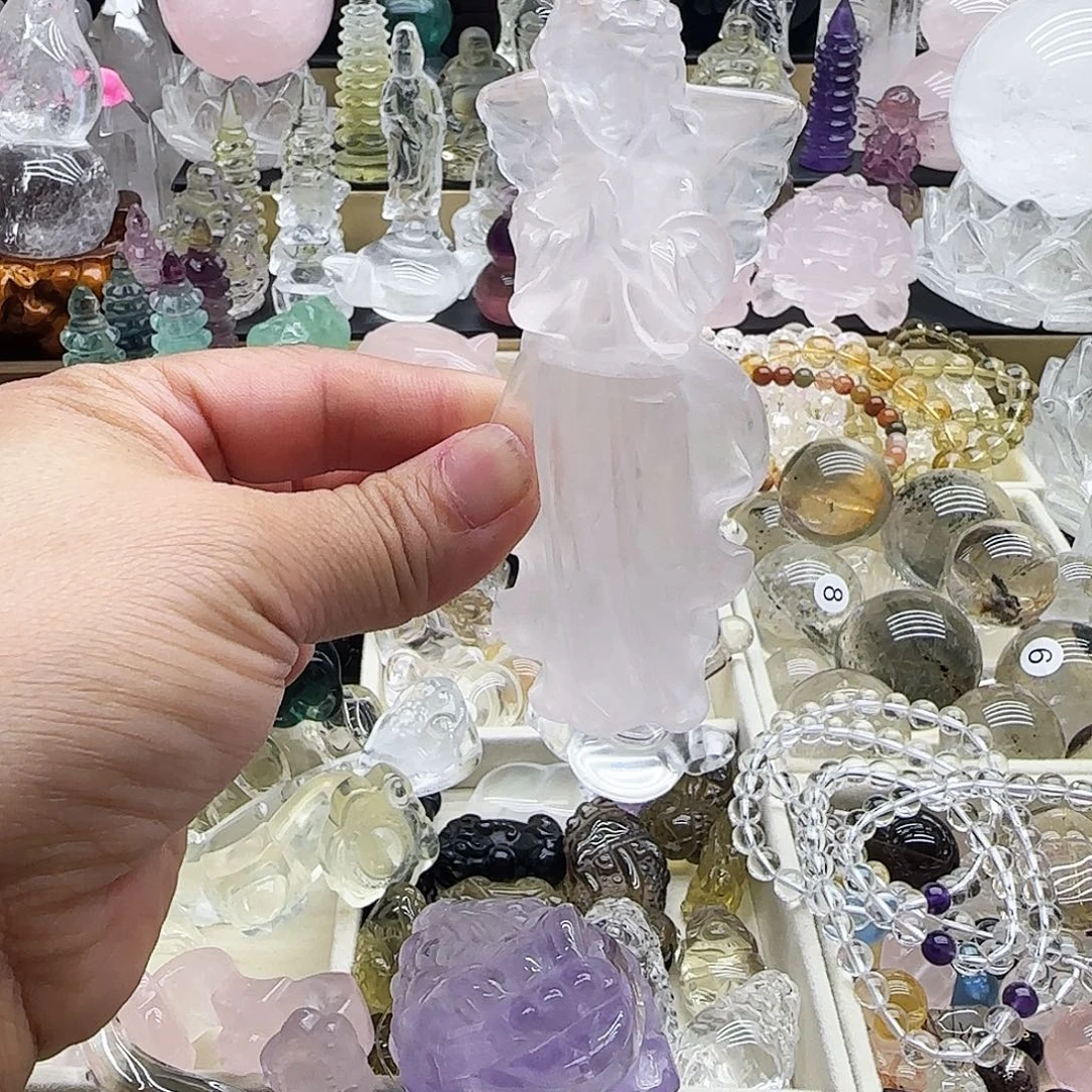 水晶未镶嵌车挂摆件
