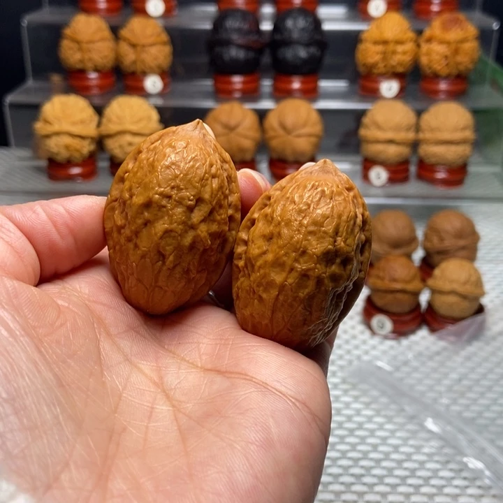 文玩核桃把件35金手指