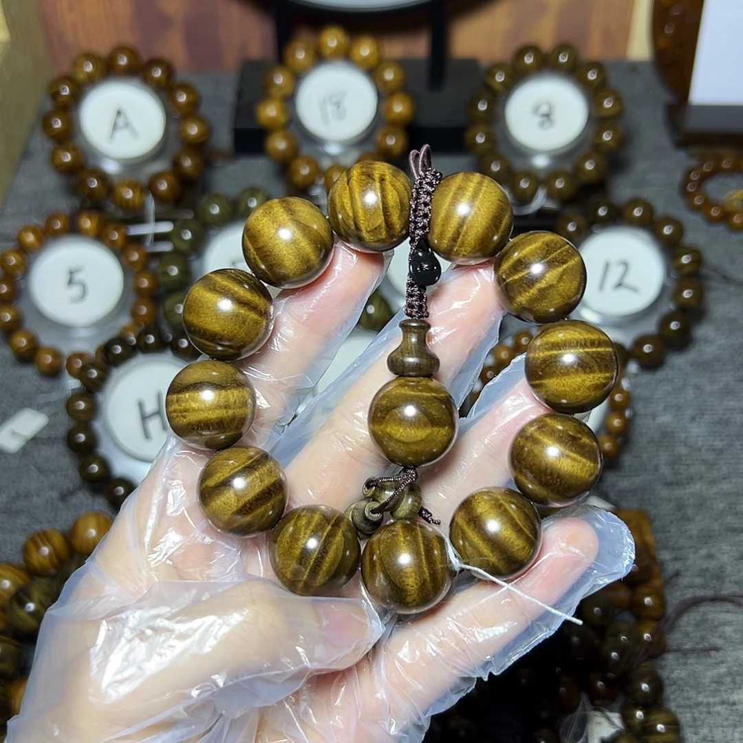 阴沉木手串/手链金丝楠小叶桢楠2.0阴沉西瓜水波