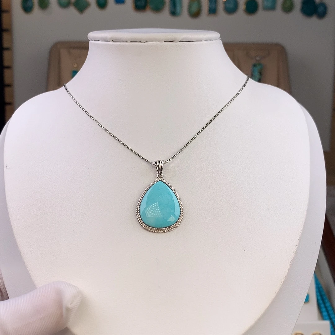 绿松石未镶嵌吊坠(不含链)