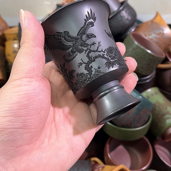 茶杯紫砂全手工紫砂主人杯