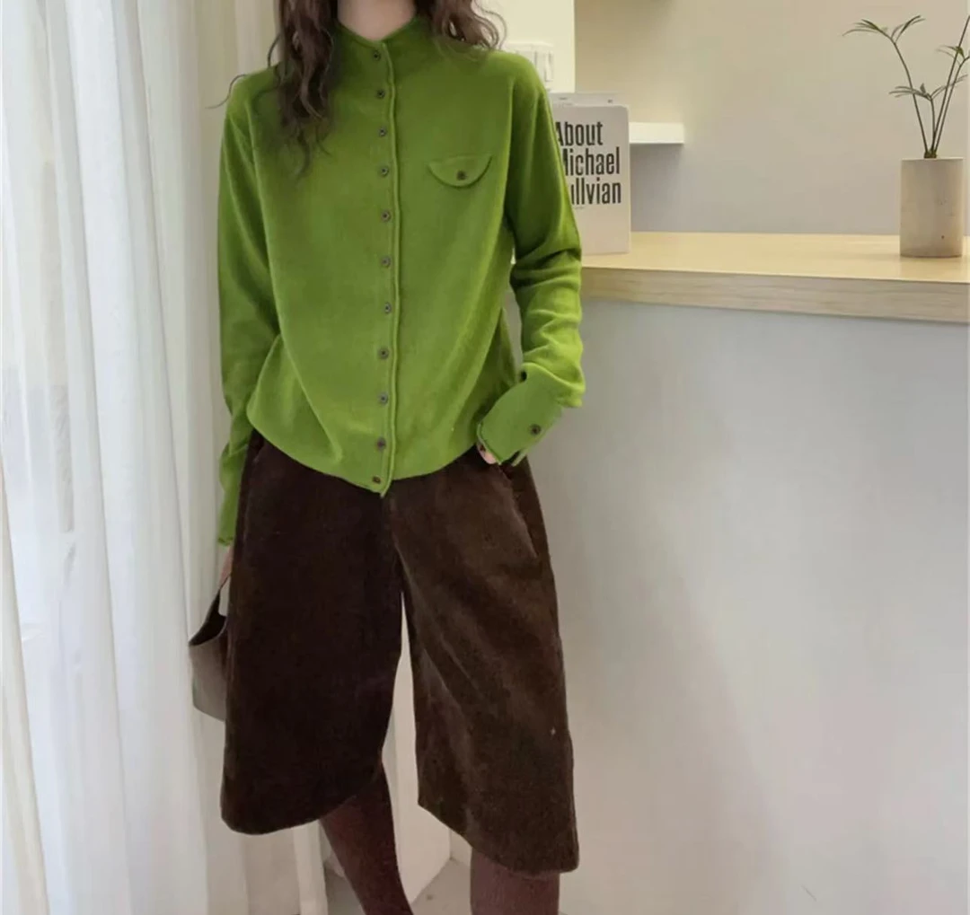 【琥珀流光】港风复古显瘦开衫针织宽松百搭上衣小衫长袖女毛衣