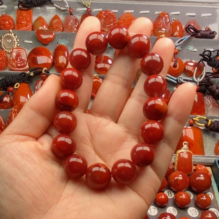 手串未镶嵌南红玛瑙