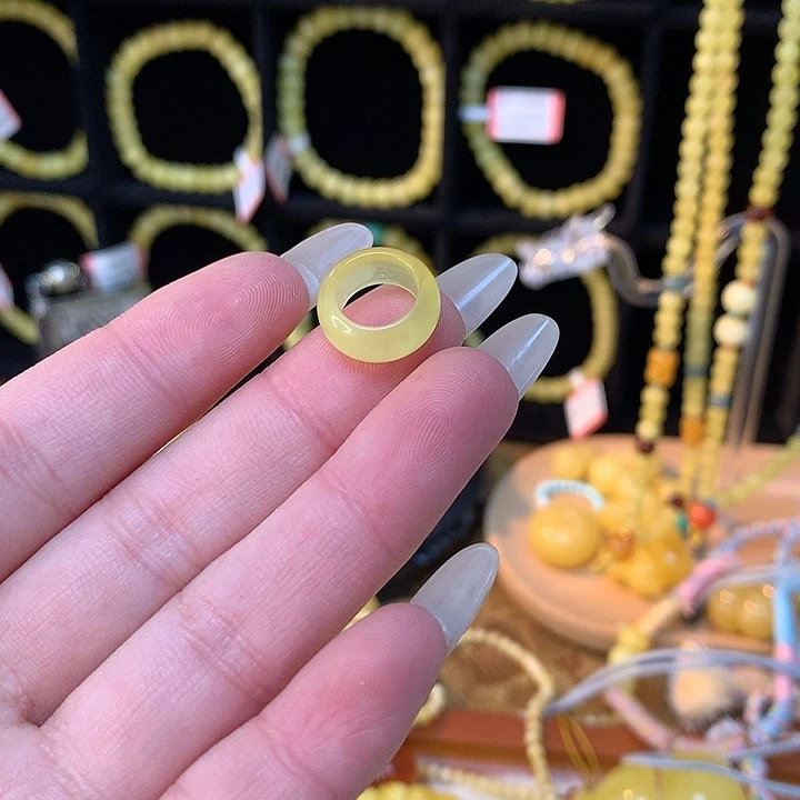 琥珀手链未镶嵌蜜蜡跑环单个