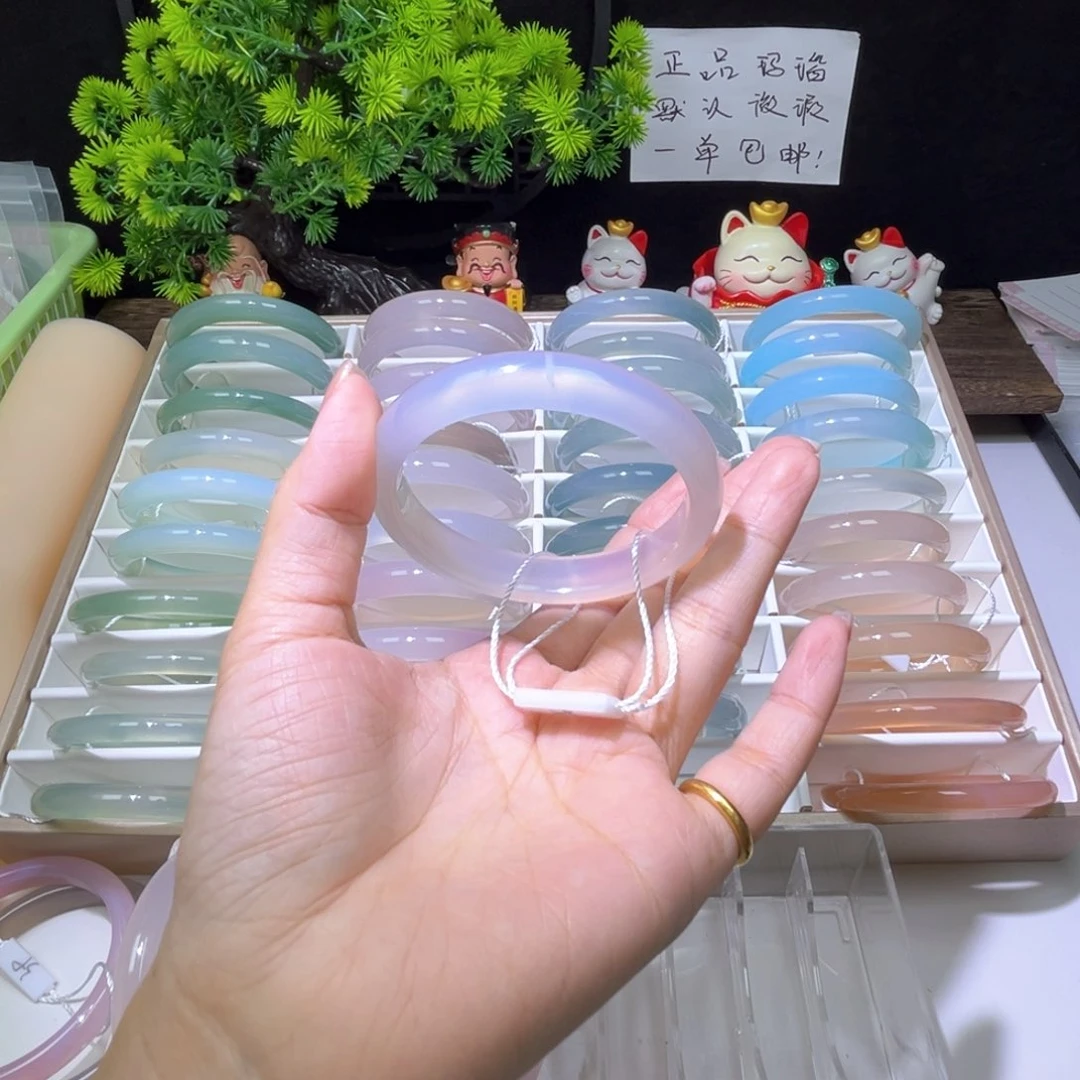 玛瑙/玉髓手镯未镶嵌佳**-