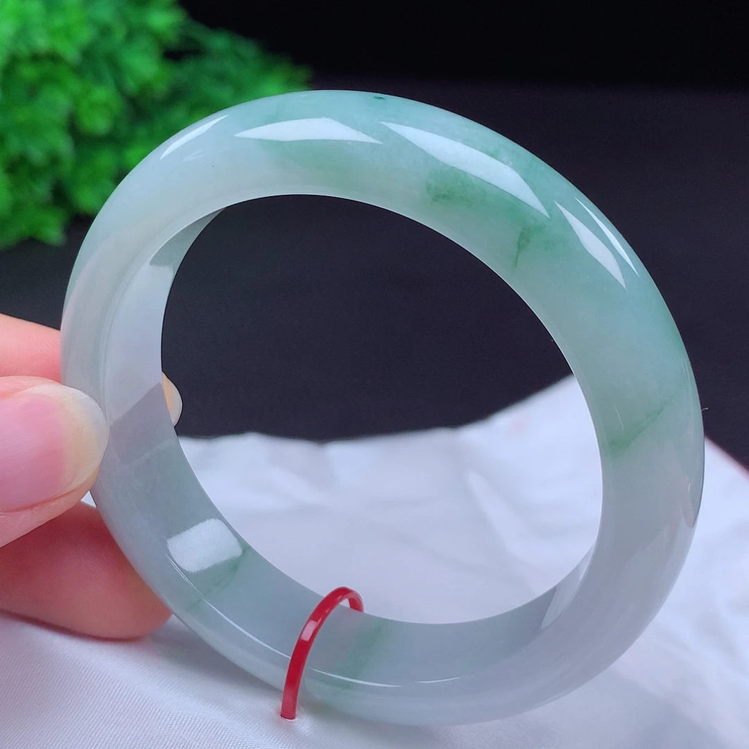 翡翠未镶嵌手镯57圈口436007