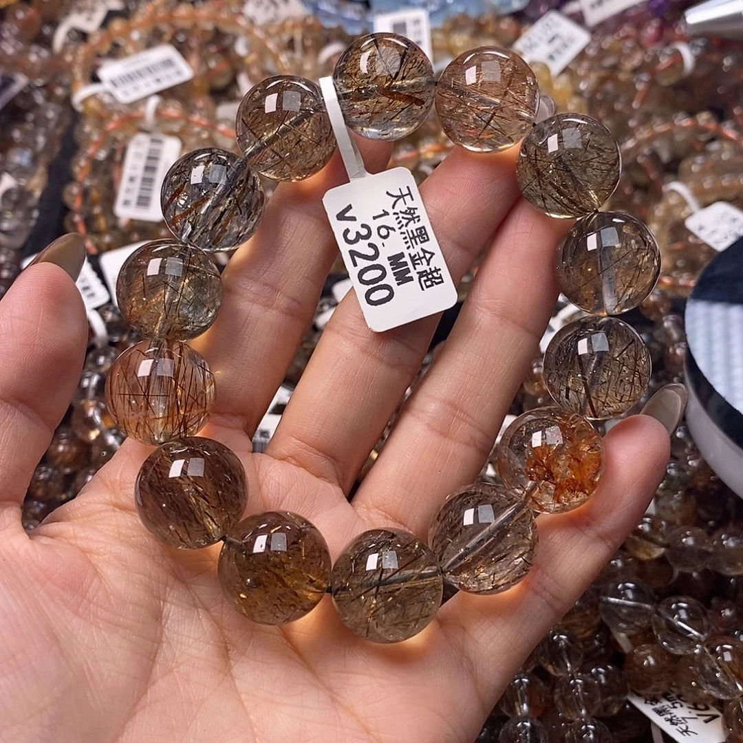 未镶嵌水晶手链水