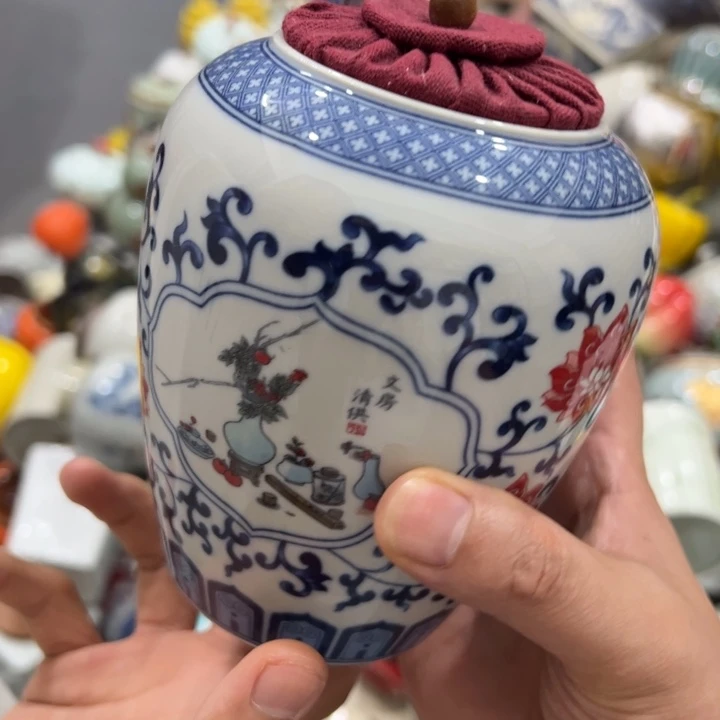 瑕疵福利品陶瓷茶叶罐不影响使用介意勿拍