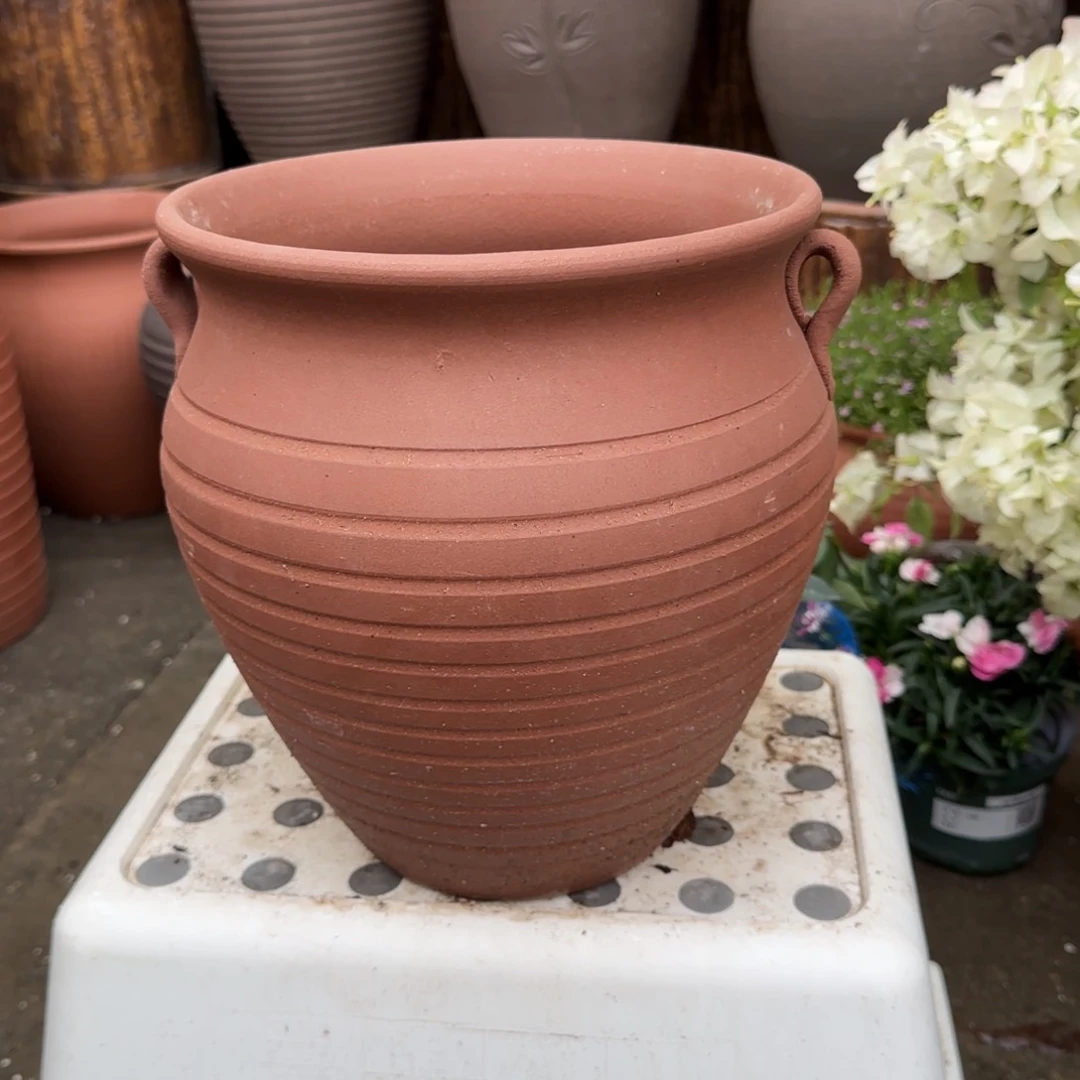 紫砂花盆口23高25宜兴紫砂