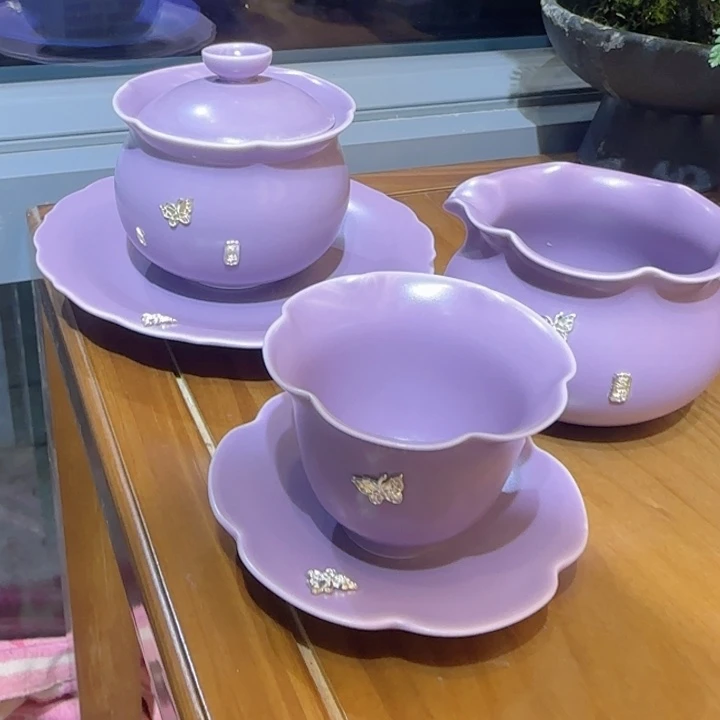 梵***音茶杯一个杯拖一个盖帽