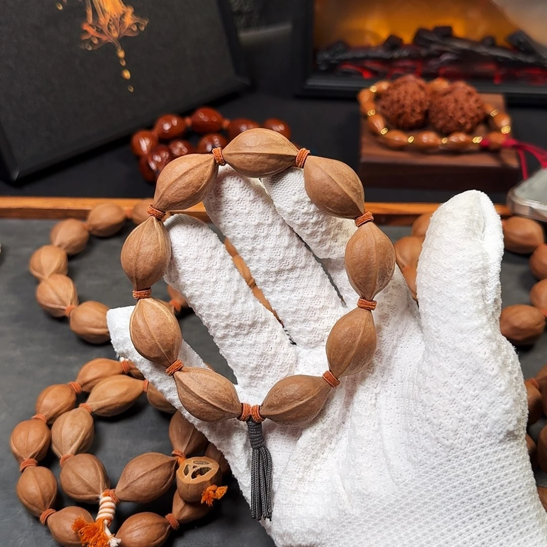 1.7长尺寸原生态梅林铁核手串放漏