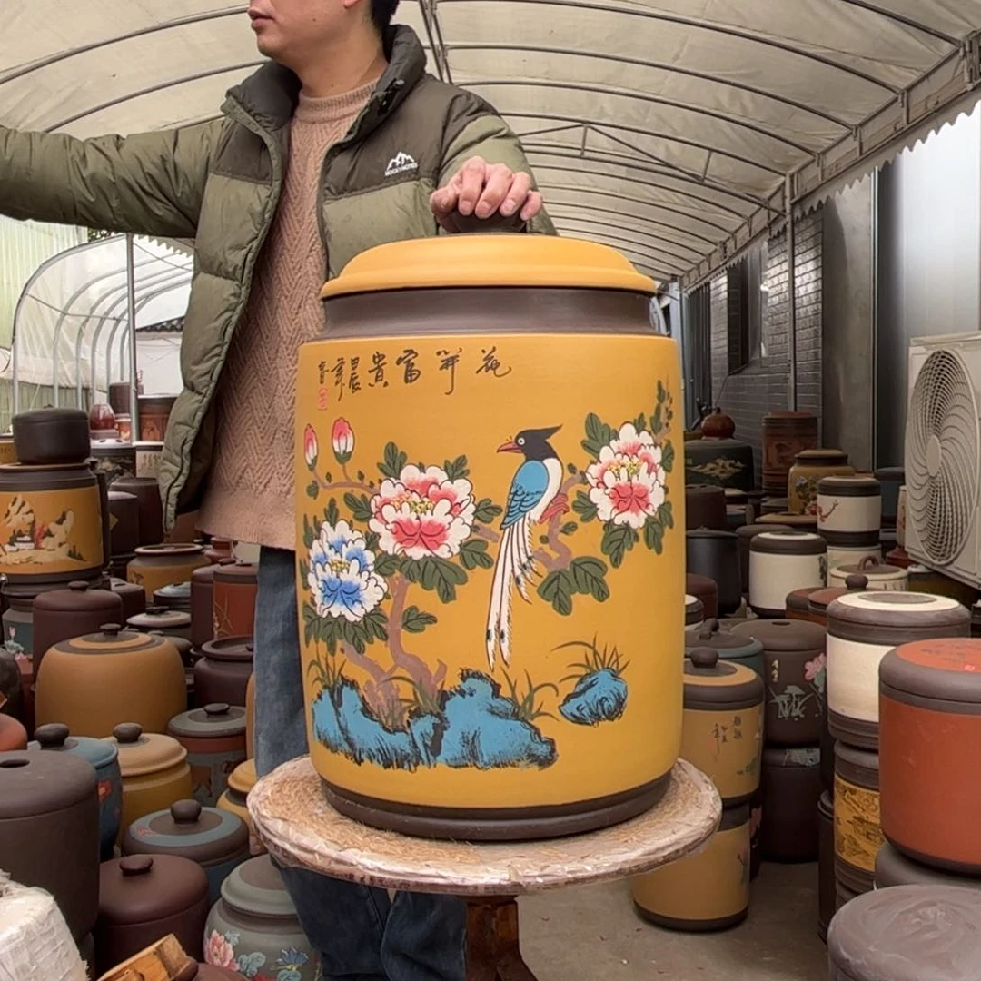 紫砂茶叶罐45饼茶叶罐