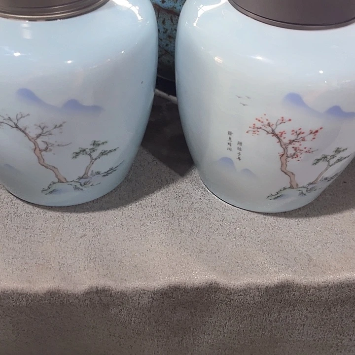 摆件三润陶瓷茶叶罐密封罐