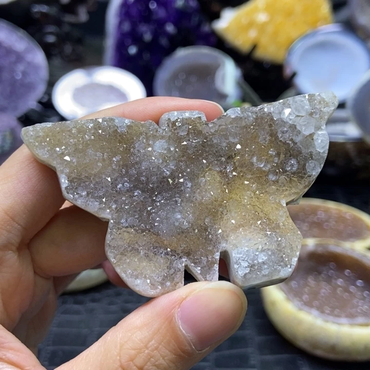 水晶蝴蝶摆件未镶嵌