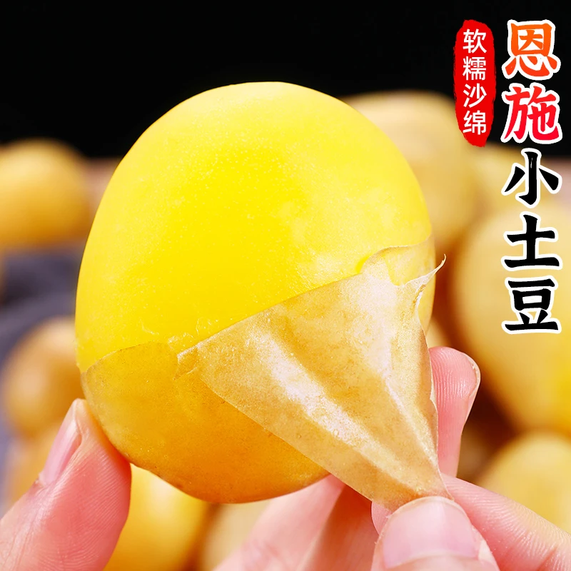 【皮薄粉糯】恩施小土豆3-9斤湖北黄心土豆迷你马铃薯洋芋新鲜蔬菜