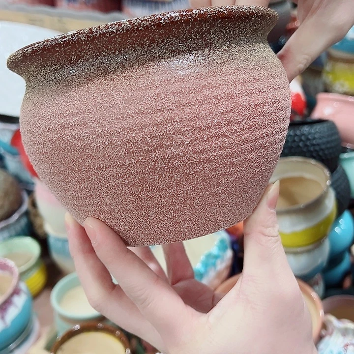 有孔，凑单福利满10元发货陶瓷多肉花盆！