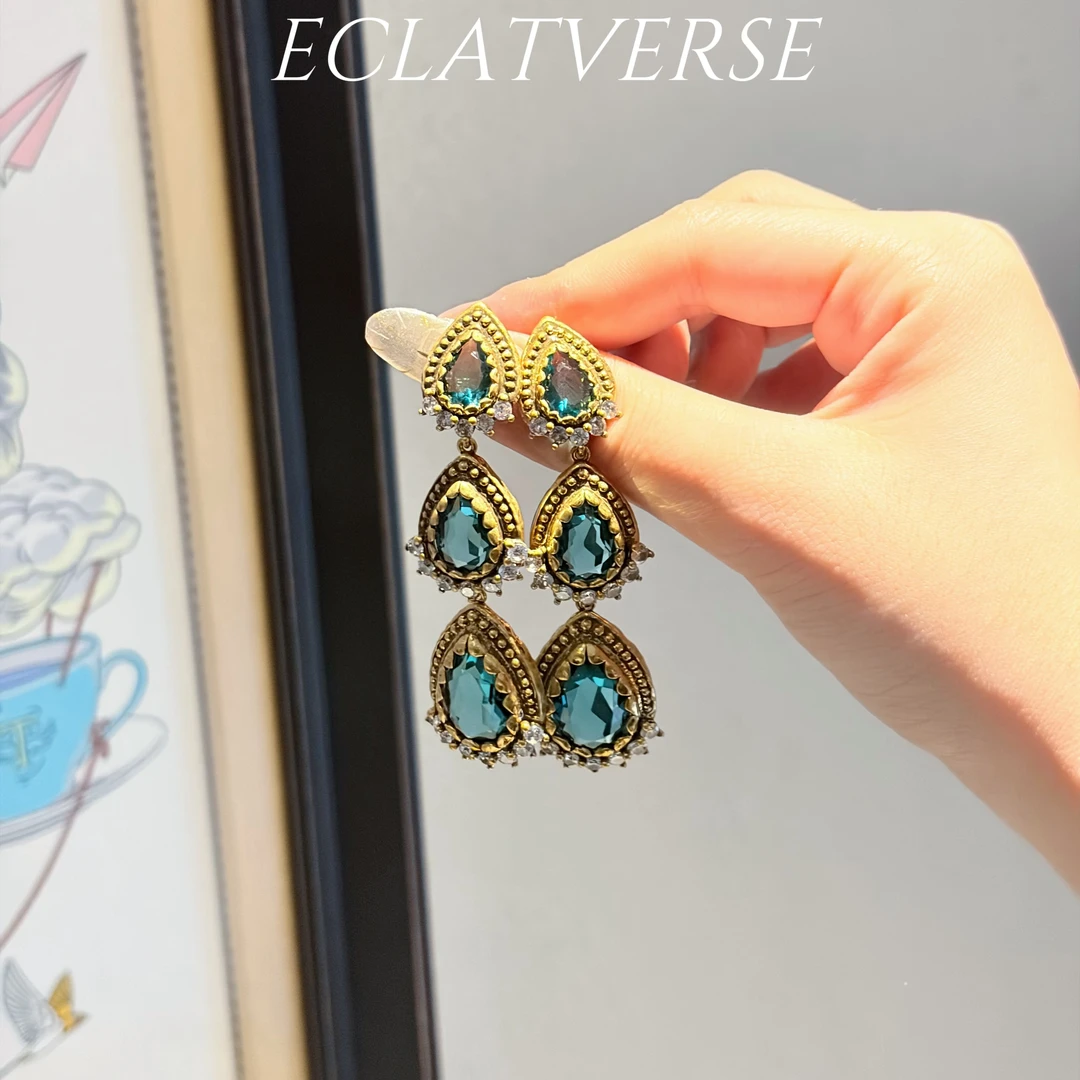 铜合金仿水晶耳饰 8097铜合金仿水晶耳饰