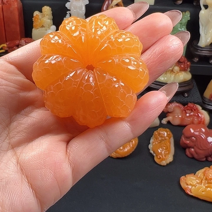 印尼石金田黄石手把