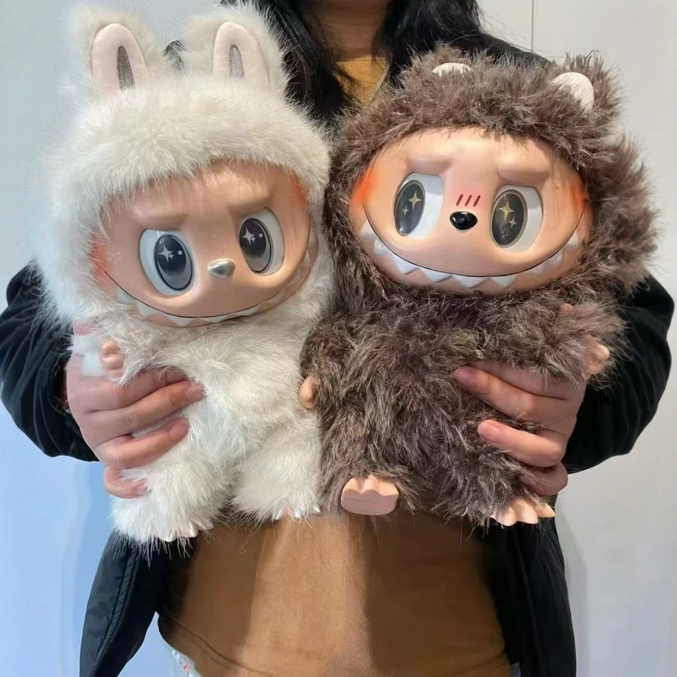 【国版】拉布布大首领38cm泡泡改娃潮玩labu大天使搪胶公仔玩偶摆件